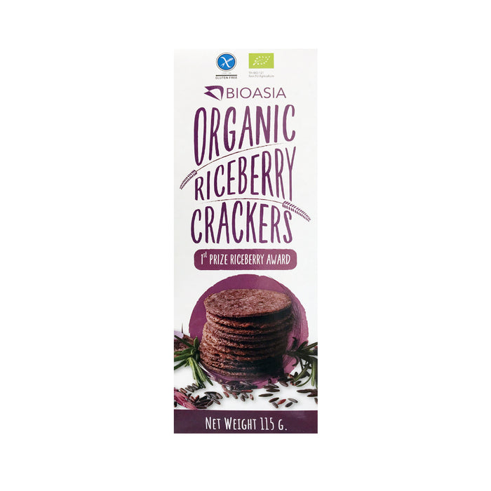 BioAsia Organic Riceberry Crackers 115g